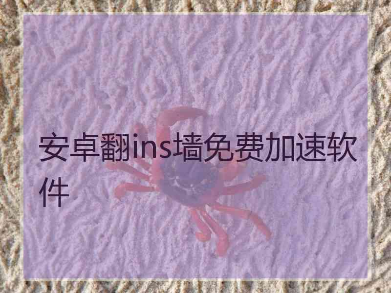 安卓翻ins墙免费加速软件