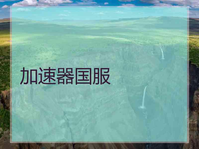 加速器国服