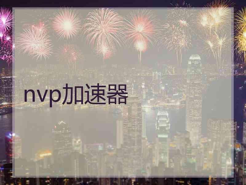 nvp加速器