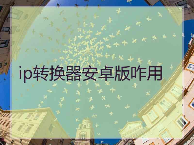 ip转换器安卓版咋用