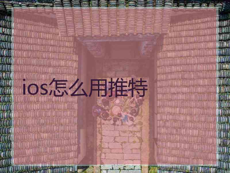 ios怎么用推特