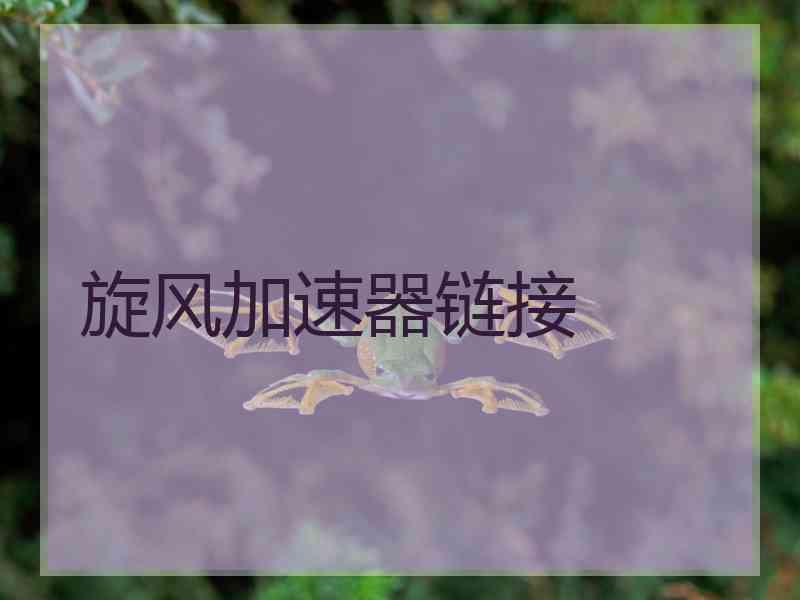 旋风加速器链接