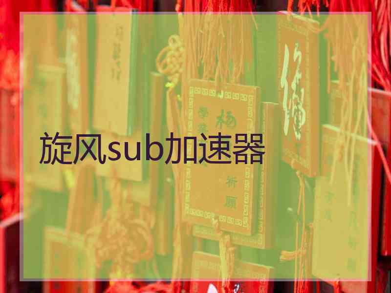 旋风sub加速器