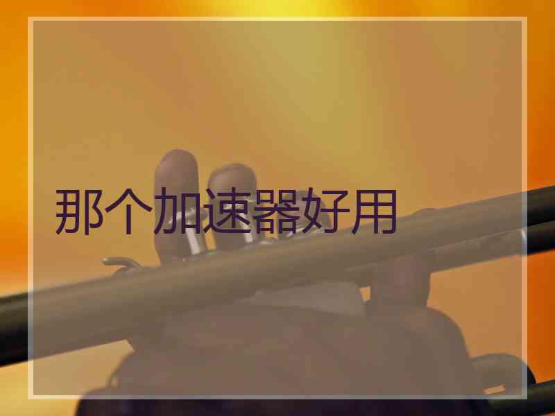 那个加速器好用