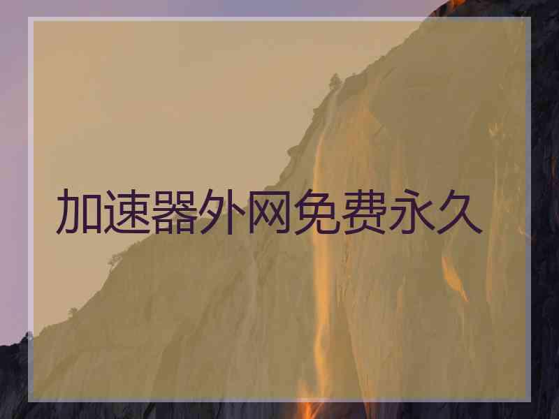 加速器外网免费永久