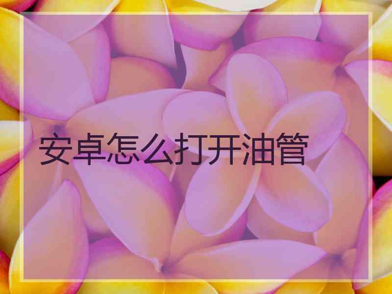 安卓怎么打开油管