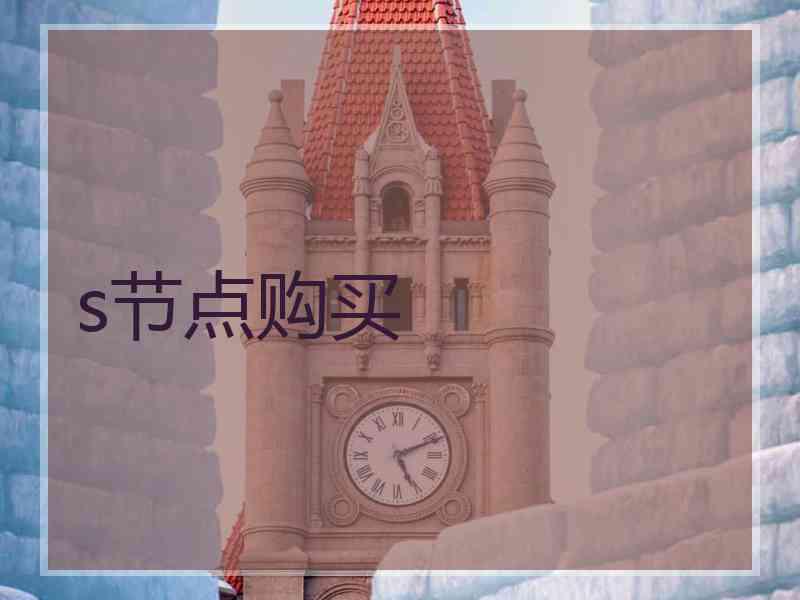 s节点购买