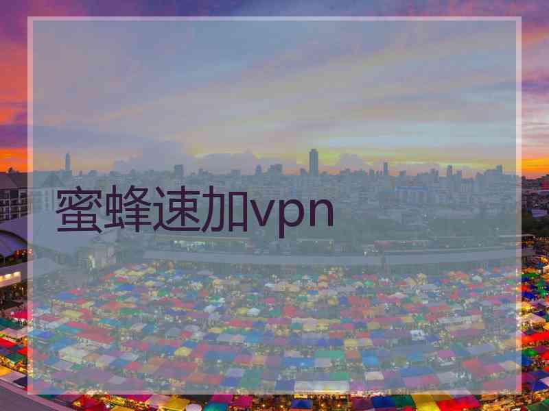 蜜蜂速加vpn