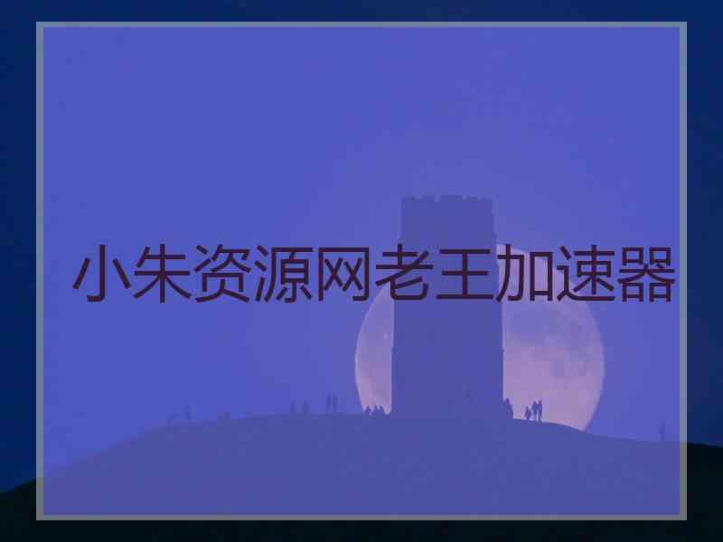 小朱资源网老王加速器