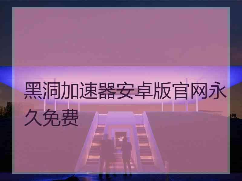 黑洞加速器安卓版官网永久免费