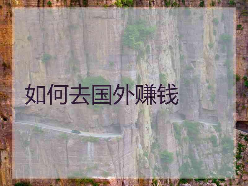 如何去国外赚钱