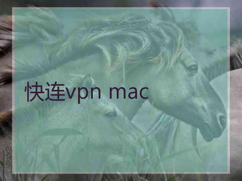 快连vpn mac