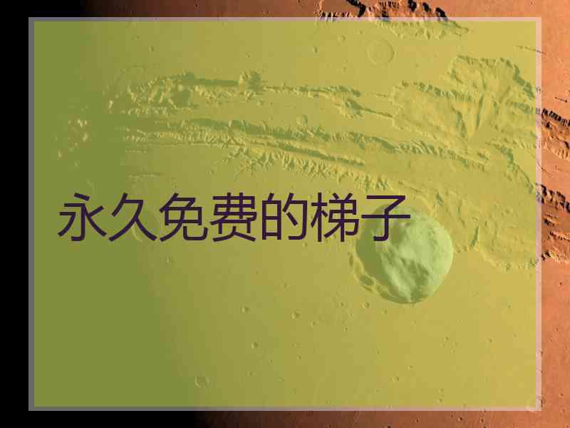 永久免费的梯子