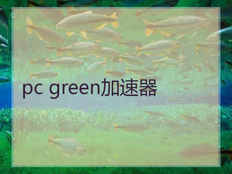 pc green加速器