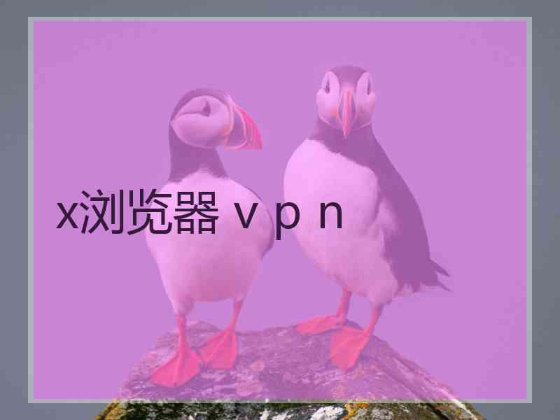 x浏览器 v p n