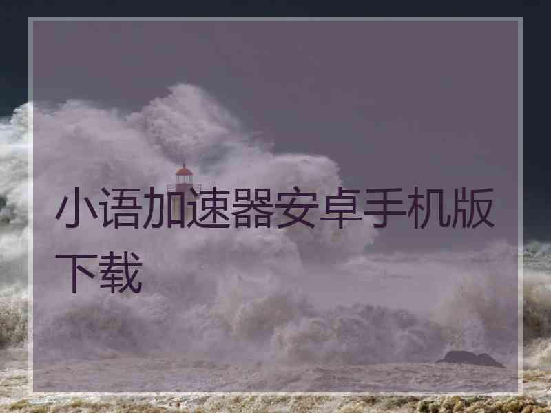 小语加速器安卓手机版下载