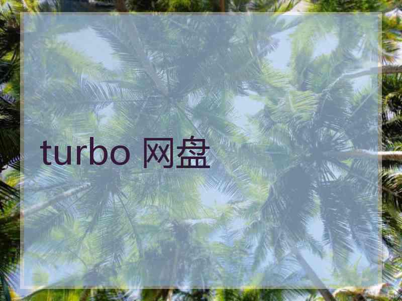 turbo 网盘