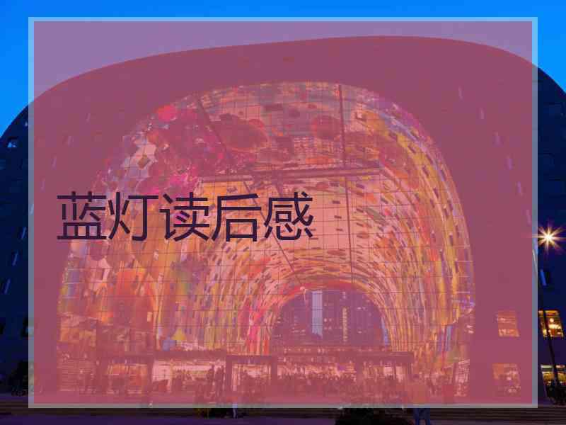 蓝灯读后感