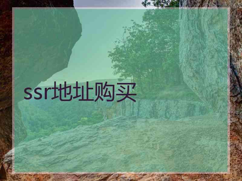 ssr地址购买