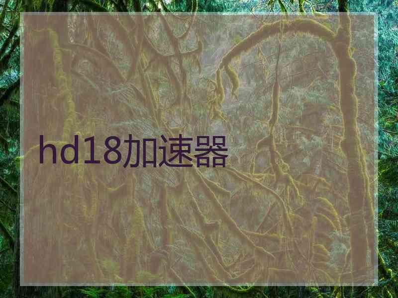 hd18加速器
