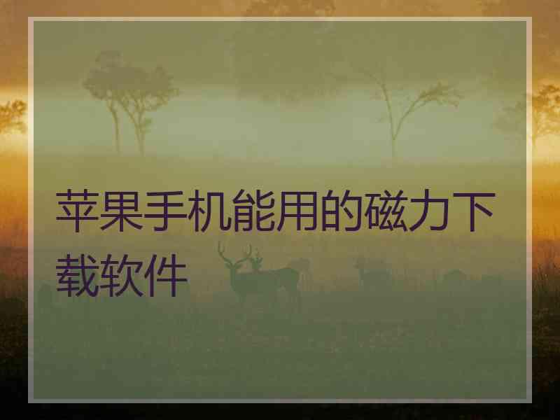 苹果手机能用的磁力下载软件