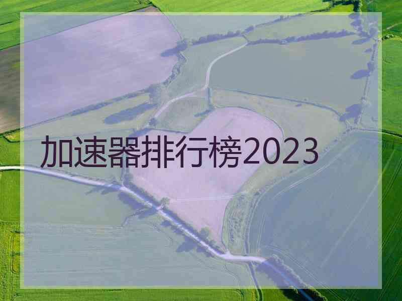 加速器排行榜2023
