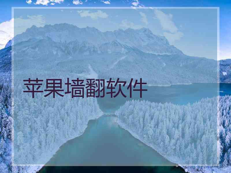 苹果墙翻软件