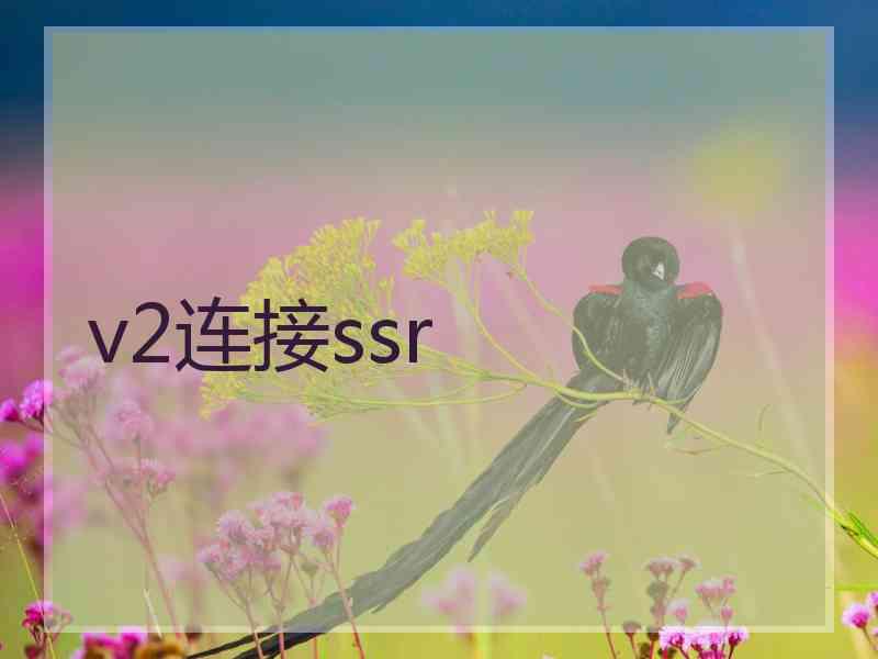 v2连接ssr