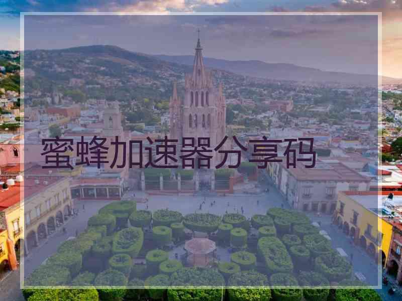 蜜蜂加速器分享码