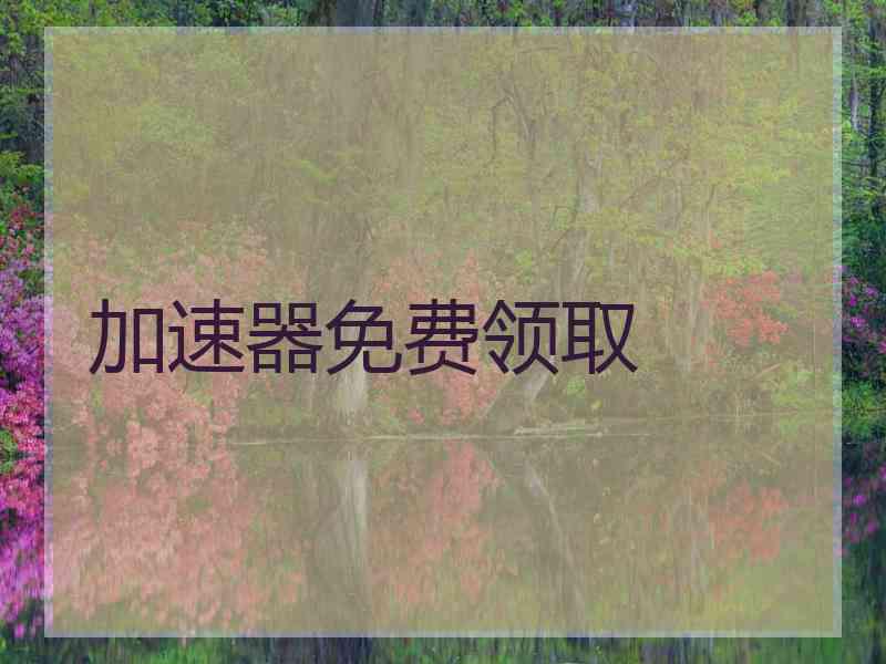 加速器免费领取