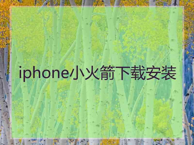 iphone小火箭下载安装
