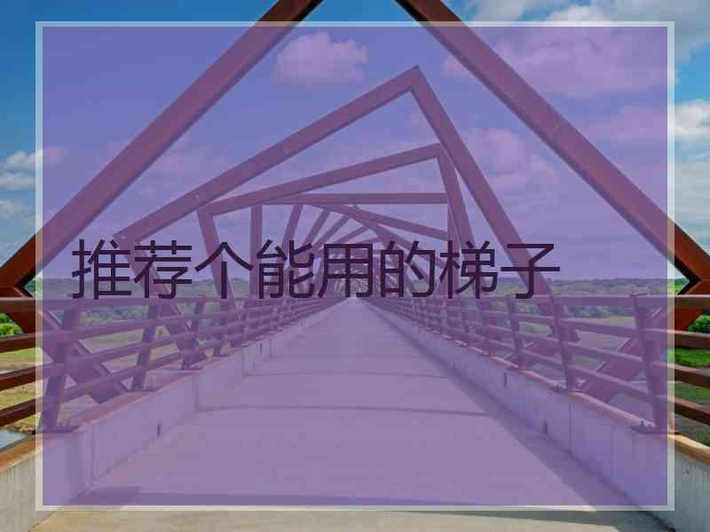 推荐个能用的梯子