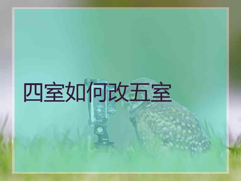 四室如何改五室