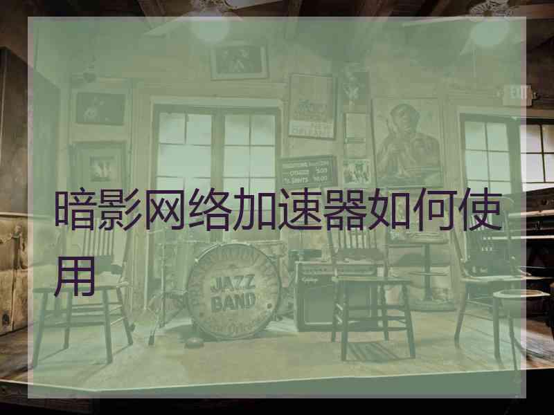 暗影网络加速器如何使用