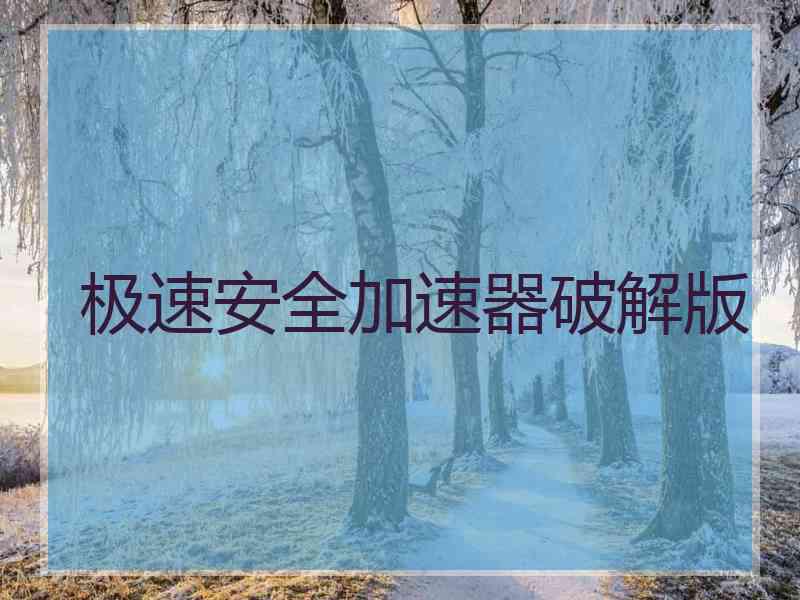 极速安全加速器破解版