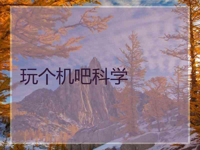 玩个机吧科学