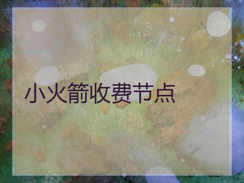 小火箭收费节点