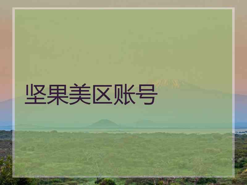 坚果美区账号