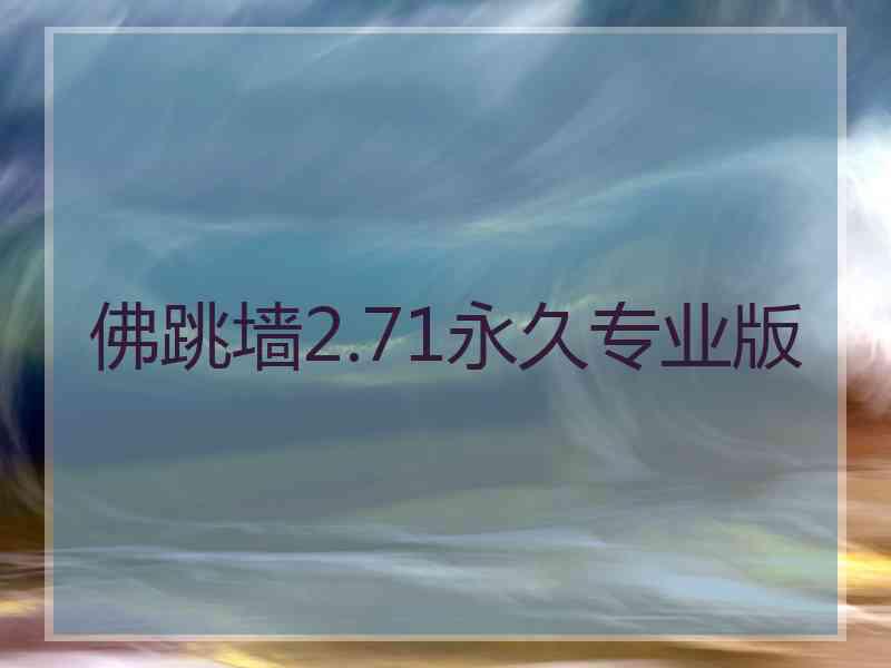 佛跳墙2.71永久专业版