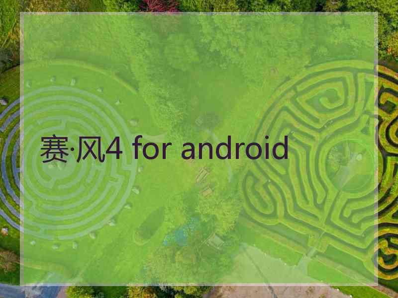 赛·风4 for android