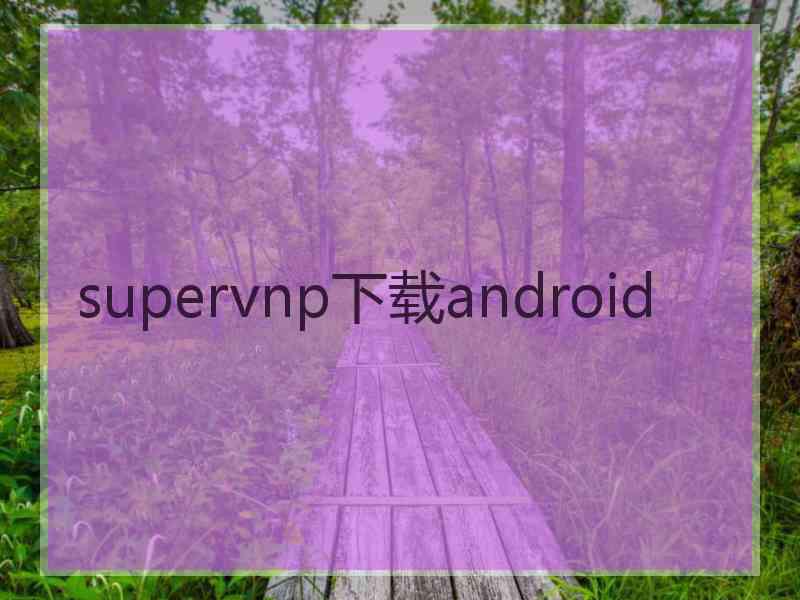 supervnp下载android