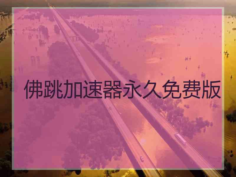 佛跳加速器永久免费版