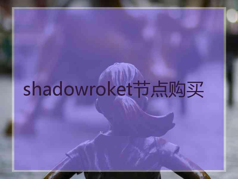 shadowroket节点购买