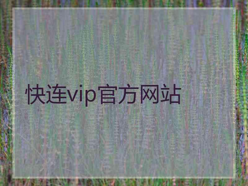快连vip官方网站