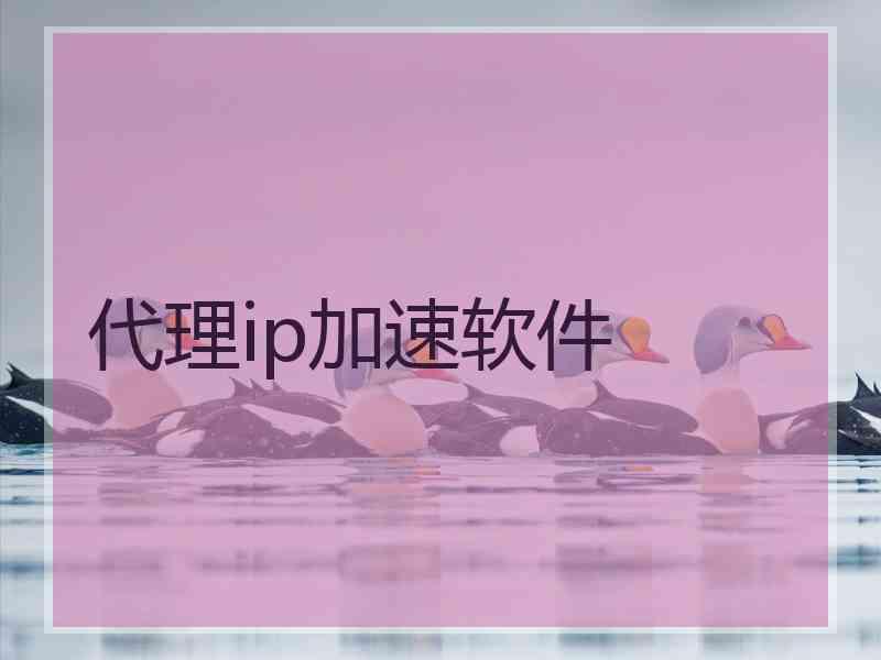 代理ip加速软件