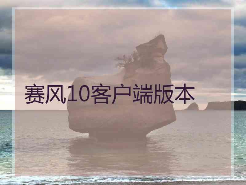 赛风10客户端版本