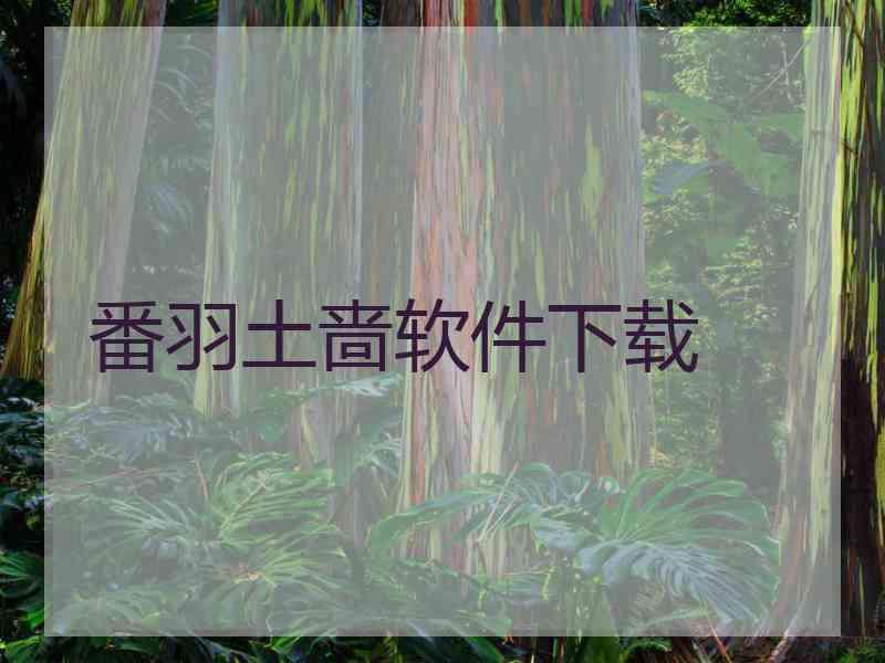 番羽土啬软件下载