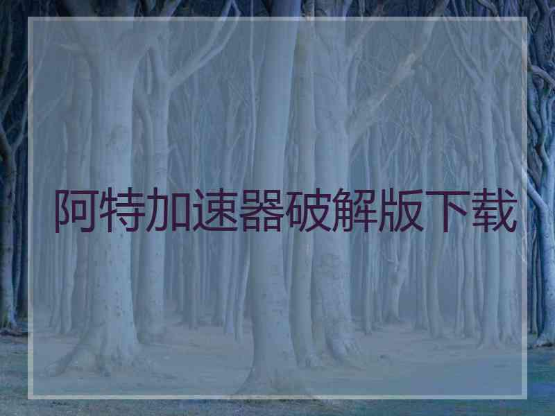 阿特加速器破解版下载