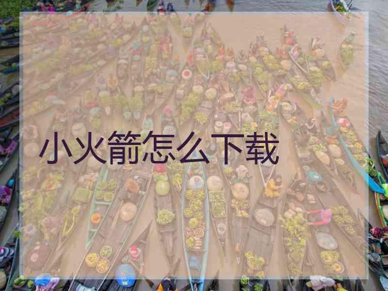 小火箭怎么下载