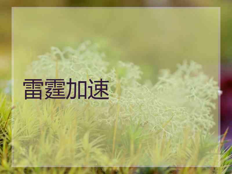 雷霆加速
